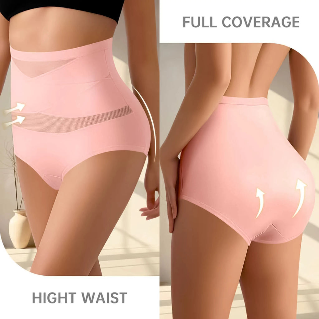 Tummy Control Shapewear Panties for Women-High Waisted Body Shaper Underwear Seamless Shapewear Panty Girdle (12 PCS)